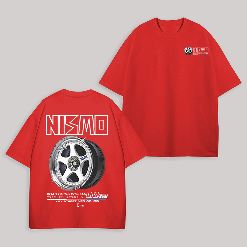 NISMO Road-Going Wheels Printed Unisex Oversized T-shirt Image - 3