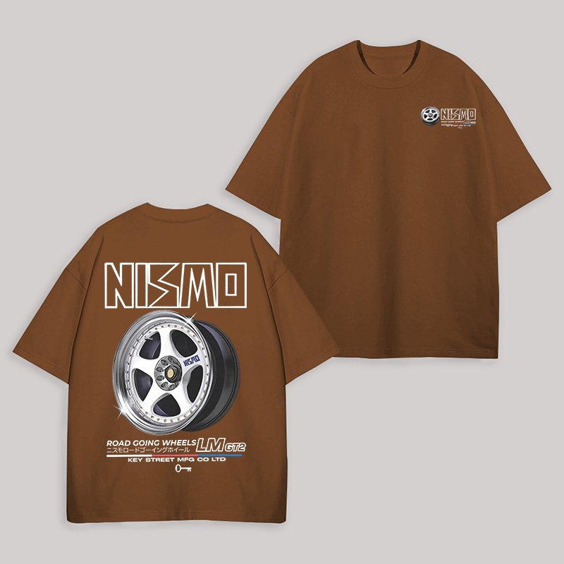 NISMO Road-Going Wheels Printed Unisex Oversized T-shirt Image - 5