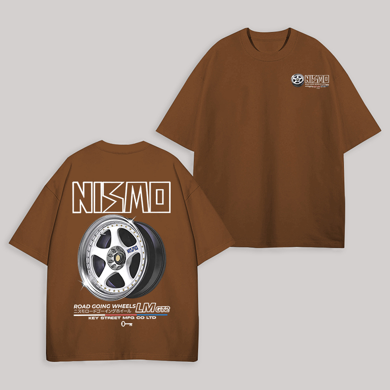NISMO Road-Going Wheels Printed Unisex Oversized T-shirt Image - 5