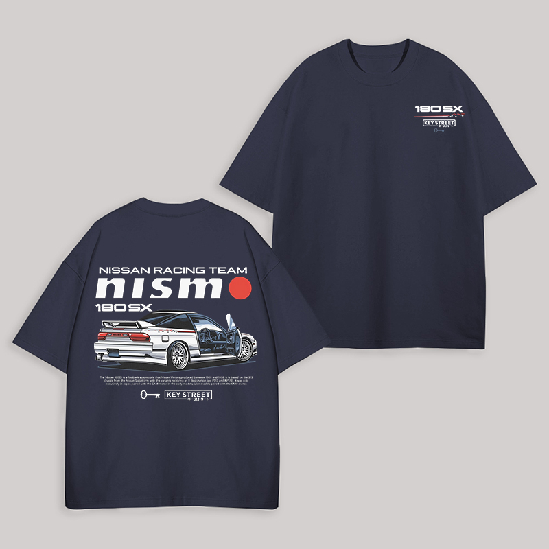 Nissan Racing Team Printed Unisex Oversized T-shirt Image - 4