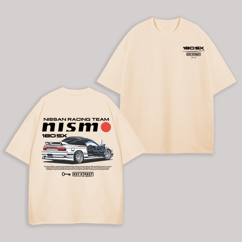 Nissan Racing Team Printed Unisex Oversized T-shirt Image - 5