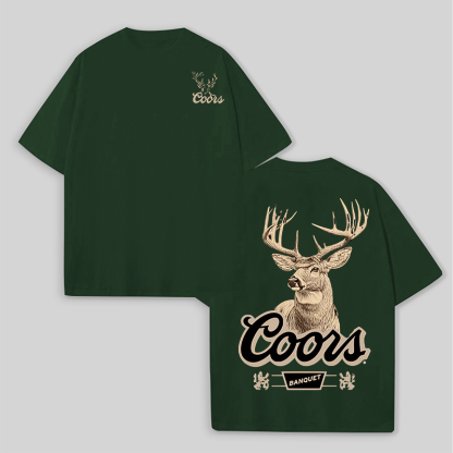 Coors Banquet Printed Unisex Oversized T-shirts Image - 12