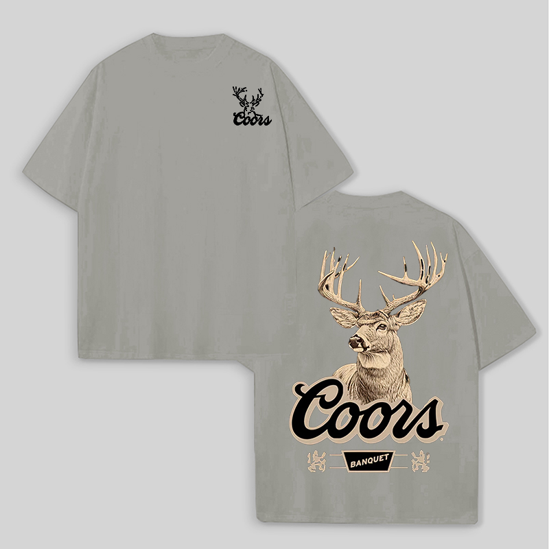 Coors Banquet Printed Unisex Oversized T-shirts Image - 10