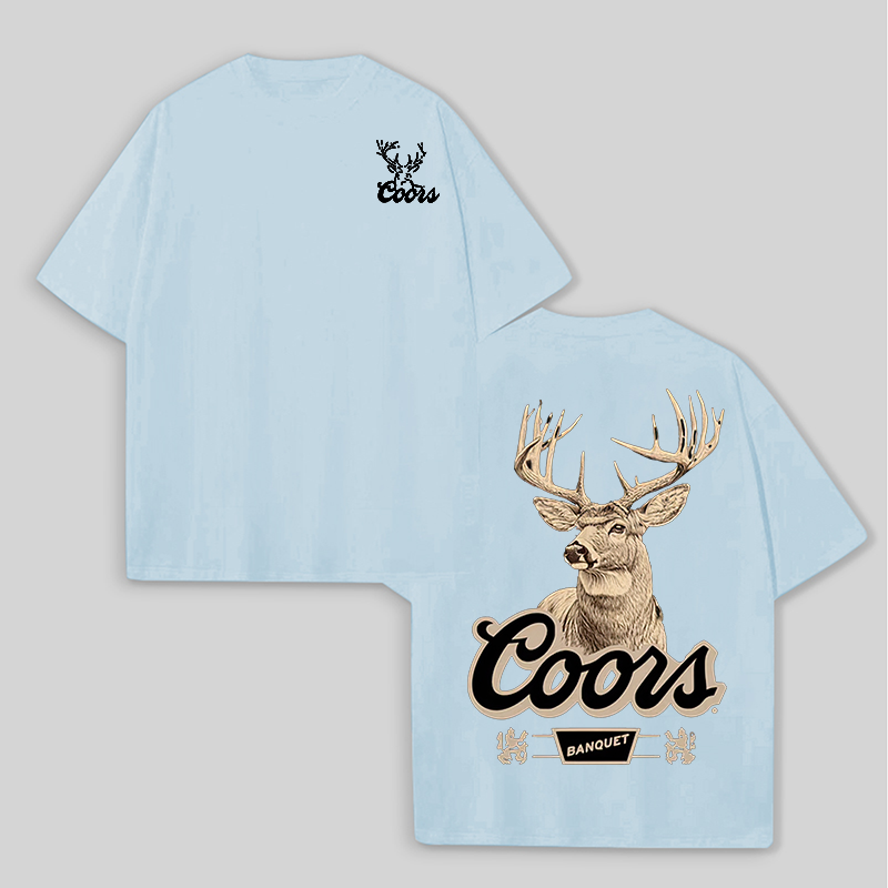Coors Banquet Printed Unisex Oversized T-shirts Image - 8