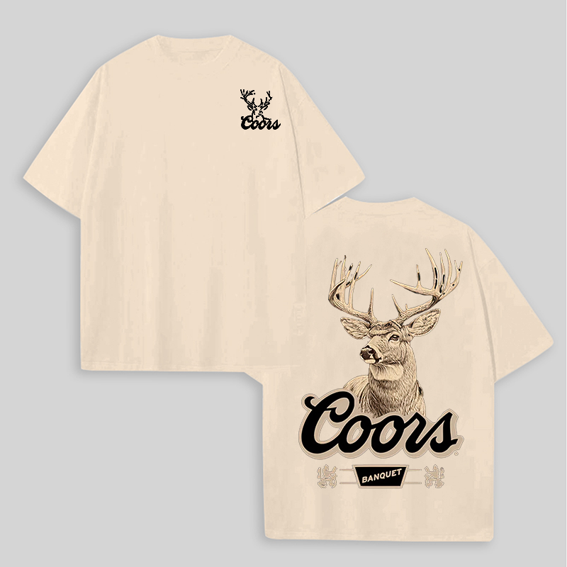 Coors Banquet Printed Unisex Oversized T-shirts Image - 9
