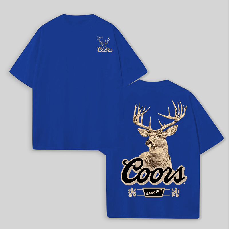 Coors Banquet Printed Unisex Oversized T-shirts Image - 5