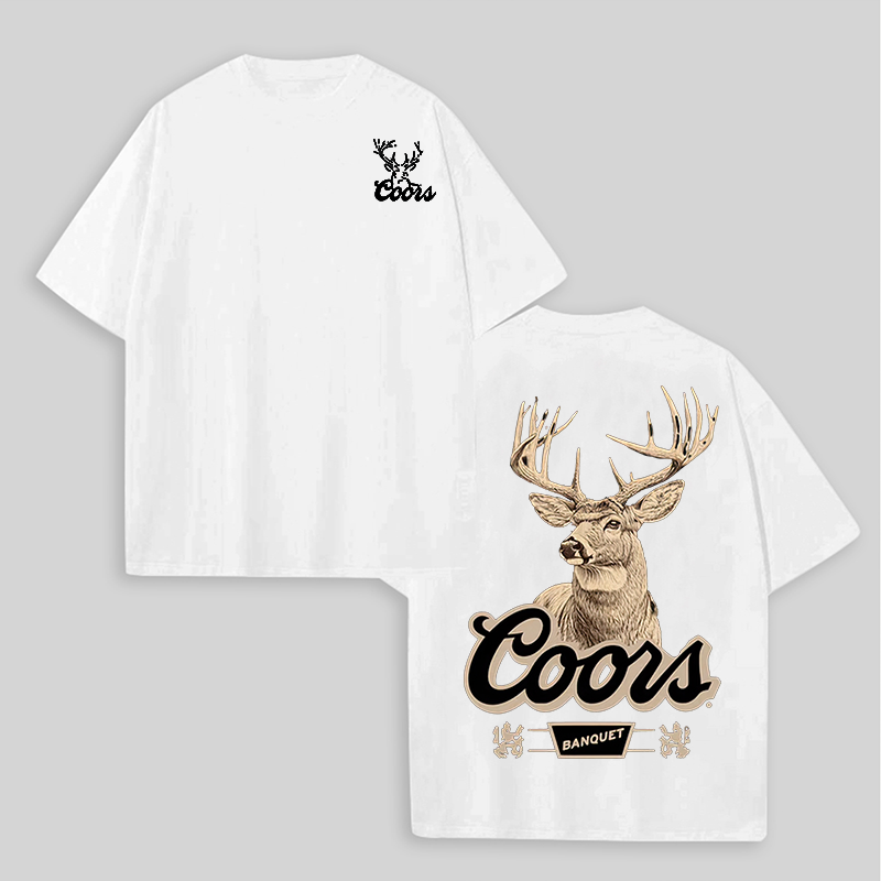 Coors Banquet Printed Unisex Oversized T-shirts Image - 2