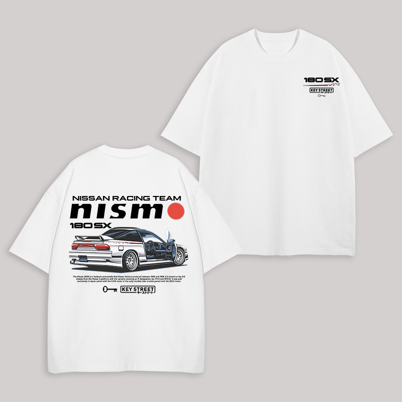 Nissan Racing Team Printed Unisex Oversized T-shirt Image - 2