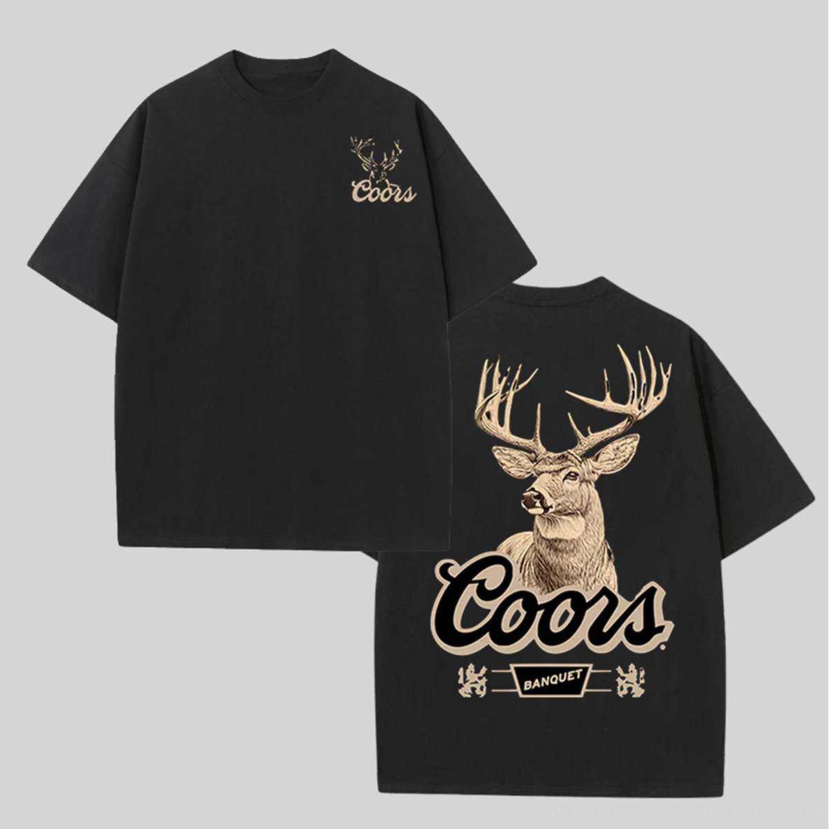 Coors Banquet Printed Unisex Oversized T-shirts Image - 1