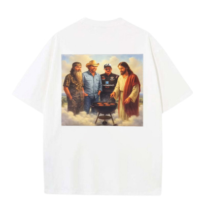 Duck Dynasty Printed Oversized Unisex T-Shirt Image - 2