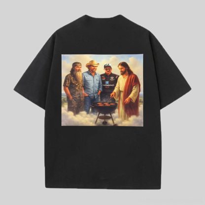 Duck Dynasty Printed Oversized Unisex T-Shirt Image - 1