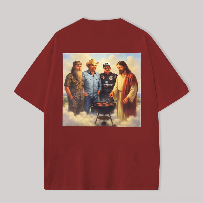 Duck Dynasty Printed Oversized Unisex T-Shirt Image - 3