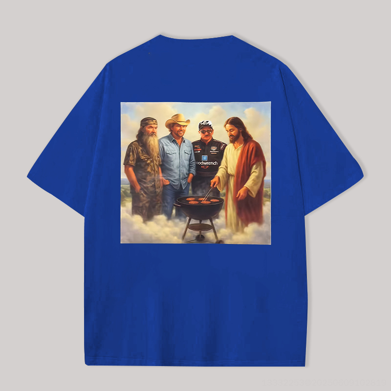 Duck Dynasty Printed Oversized Unisex T-Shirt Image - 7