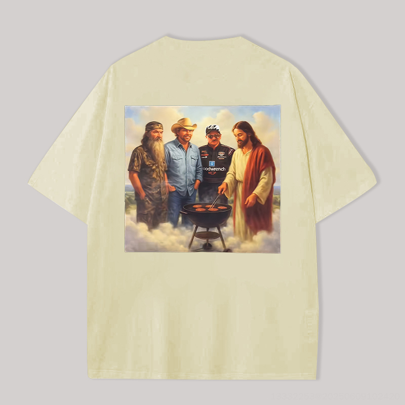 Duck Dynasty Printed Oversized Unisex T-Shirt Image - 8