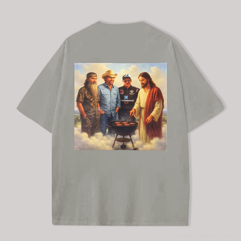 Duck Dynasty Printed Oversized Unisex T-Shirt Image - 9