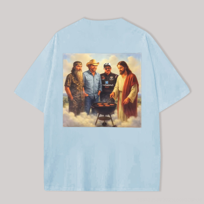 Duck Dynasty Printed Oversized Unisex T-Shirt Image - 10