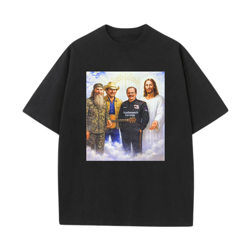 The Real Gang Meetup In Heaven Phil Robertson Dale Earnhardt Toby Keith Shirt