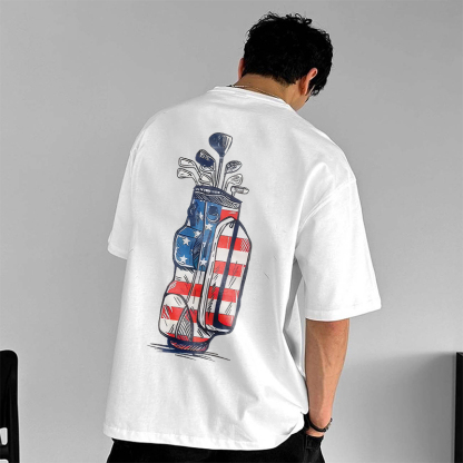 Barstool Golf Printed Unisex Oversized T-shirts Image - 3