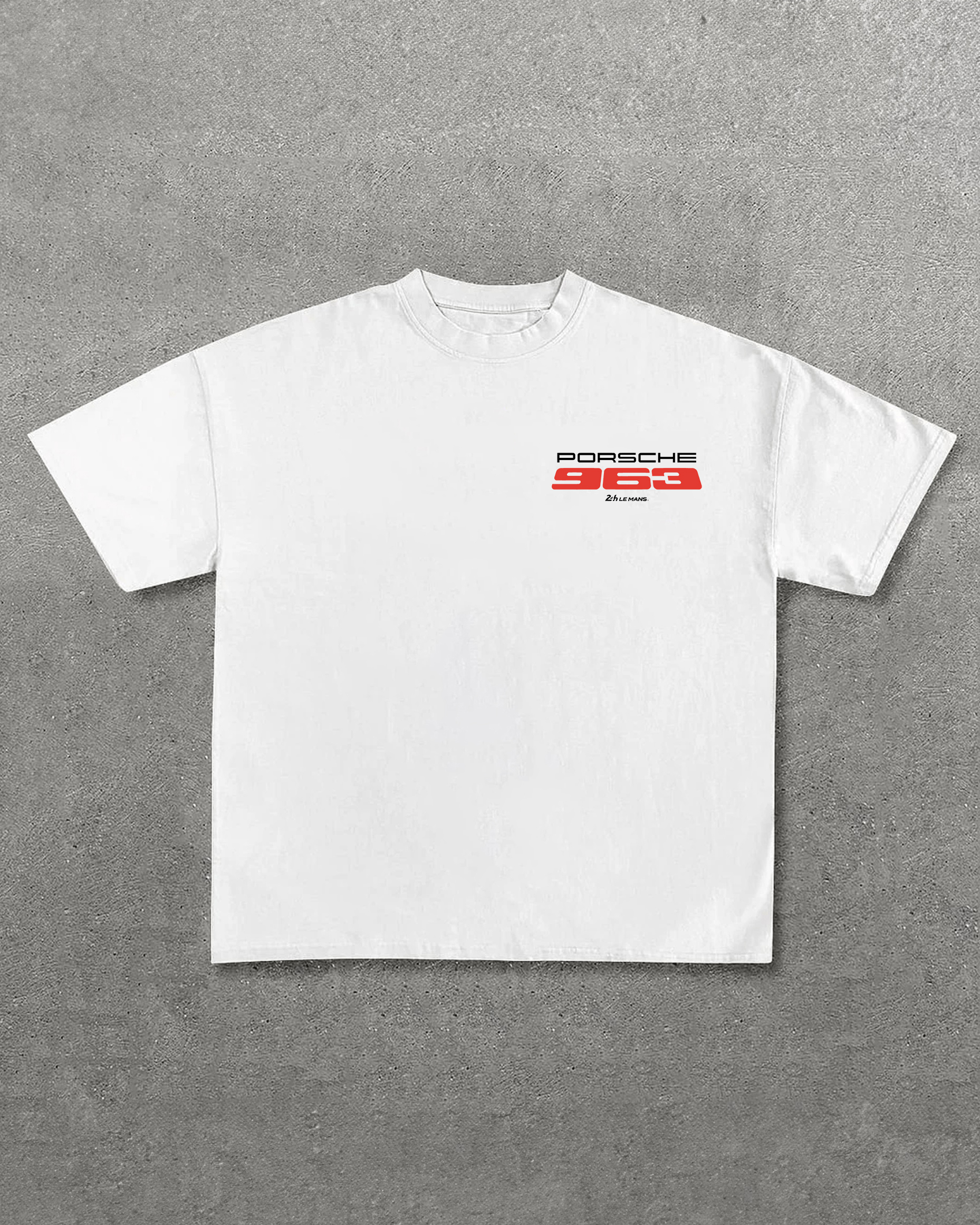 Porsche 963 Racing Car Printed Oversized Unisex T-shirts Image - 2