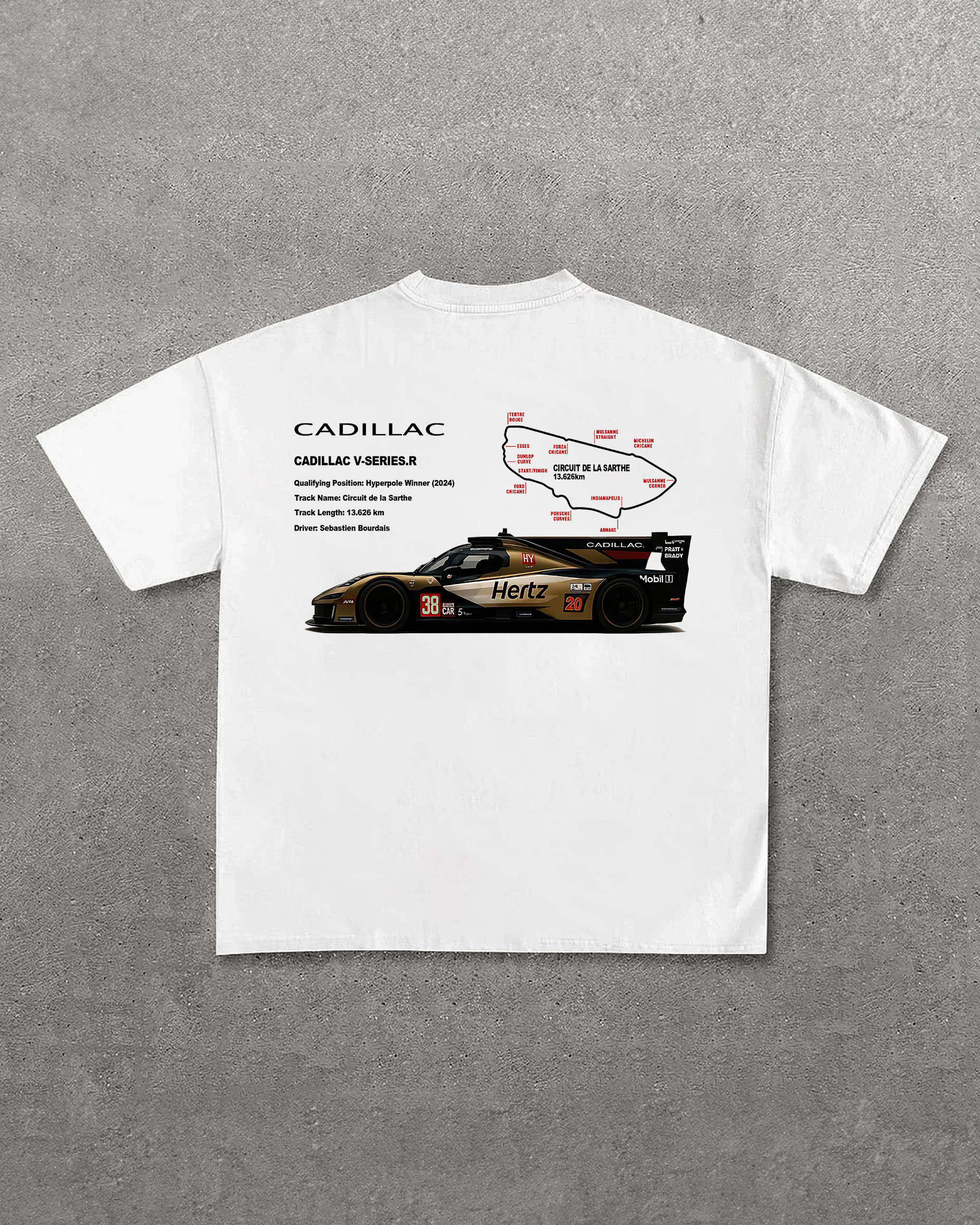 Cadillac V-Series Printed Oversized Unisex T-shirts