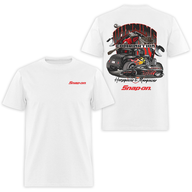 Snap-On Printed Men's T-Shirt Image - 2