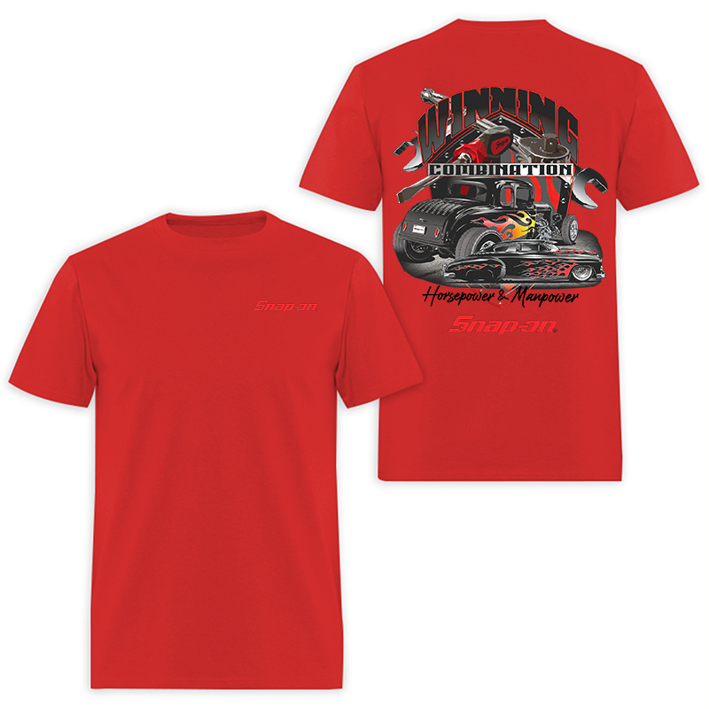 Snap-On Printed Men's T-Shirt Image - 7