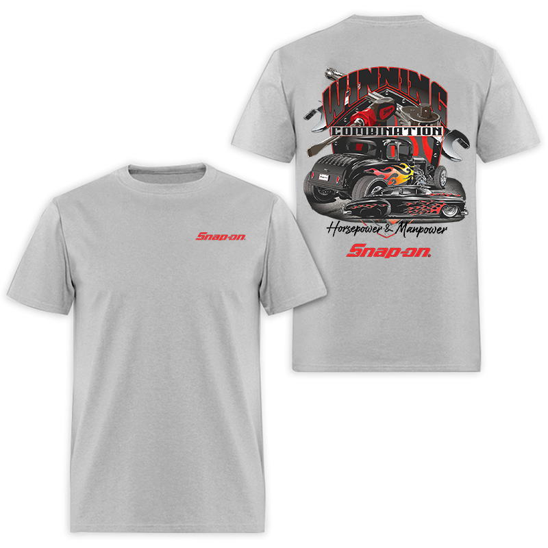 Snap-On Printed Men's T-Shirt Image - 3