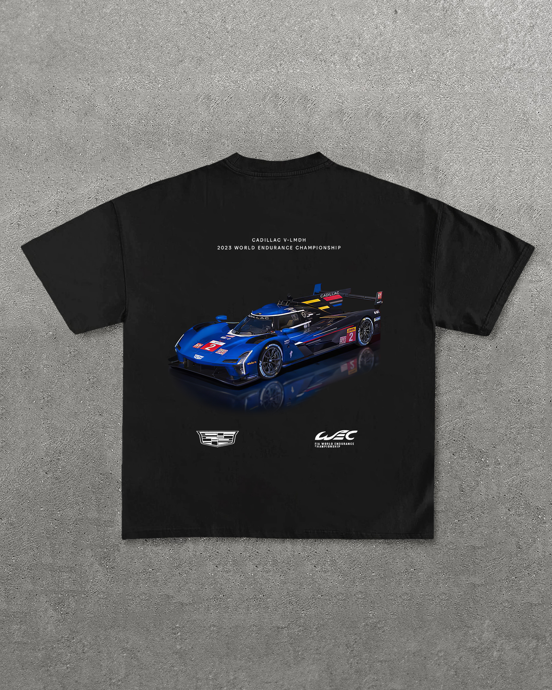 Cadillac V-Lmdh 2023 World Endurance Championship Printed Oversized Unisex T-shirts Image - 1