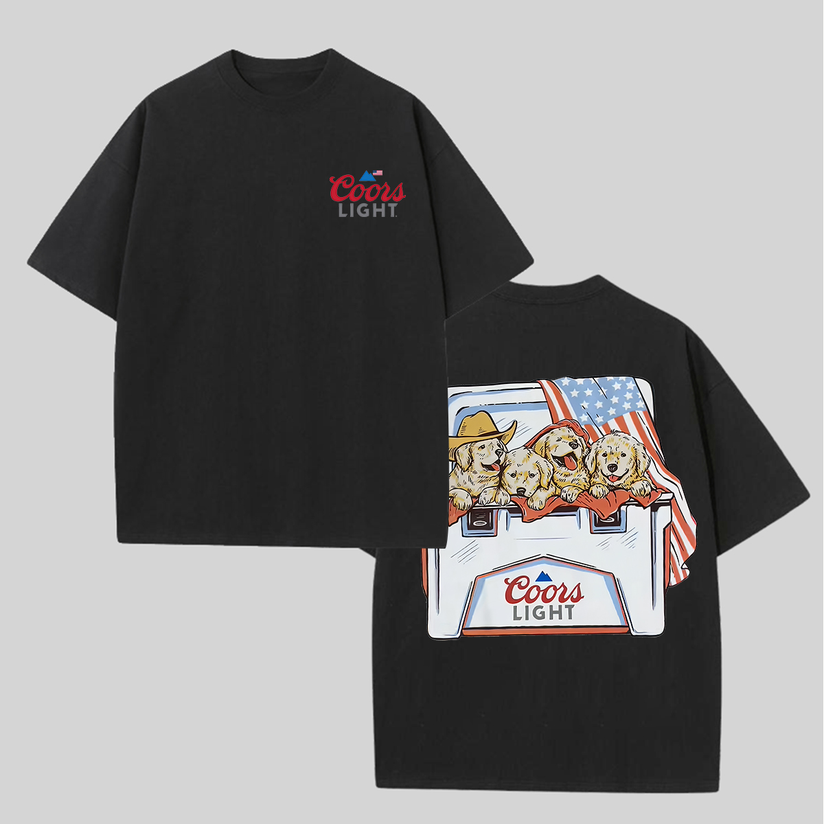 Coors Light Printed Unisex Oversized T-shirt Image - 2