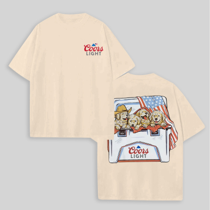 Coors Light Printed Unisex Oversized T-shirt Image - 10