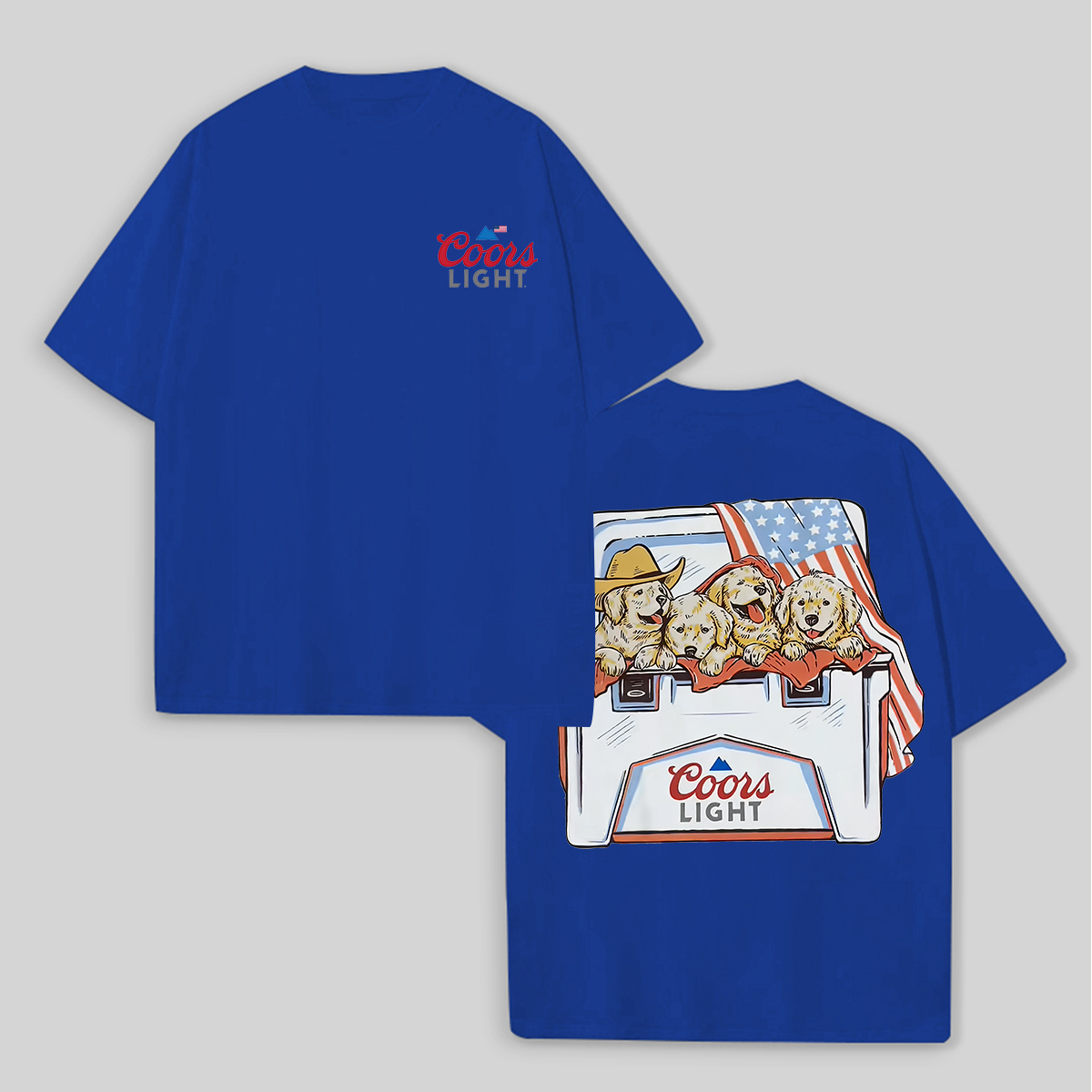Coors Light Printed Unisex Oversized T-shirt Image - 5