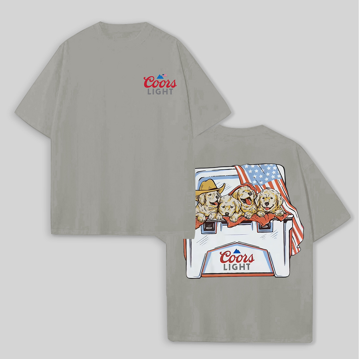 Coors Light Printed Unisex Oversized T-shirt Image - 11