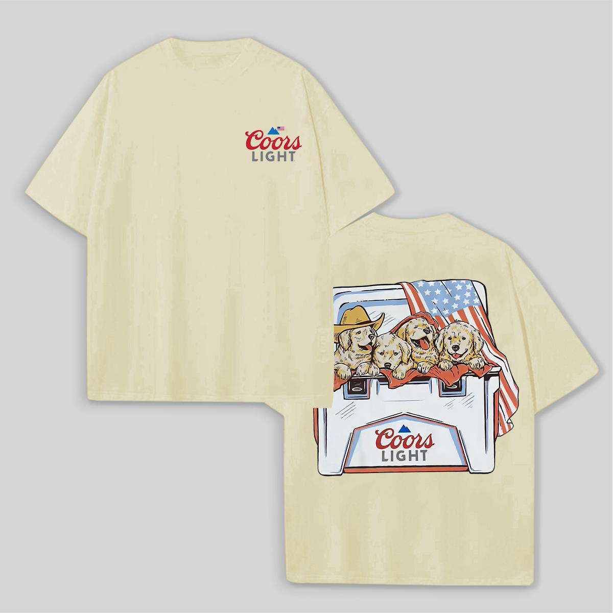 Coors Light Printed Unisex Oversized T-shirt Image - 12