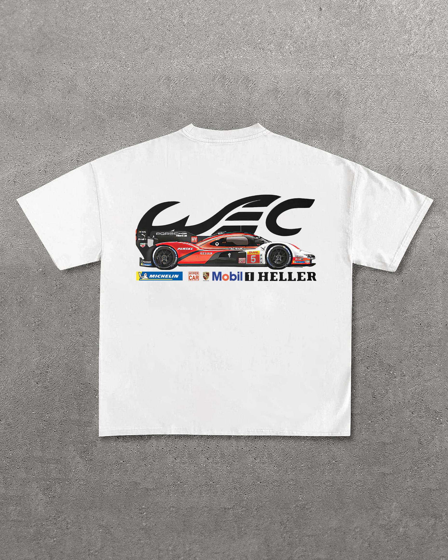 Mobil 1 Heller Racing Printed Oversized Unisex T-shirts