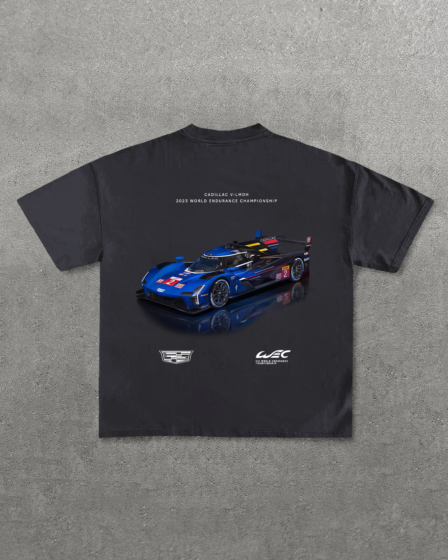 Cadillac V-Lmdh 2023 World Endurance Championship Printed Oversized Unisex T-shirts Image - 7