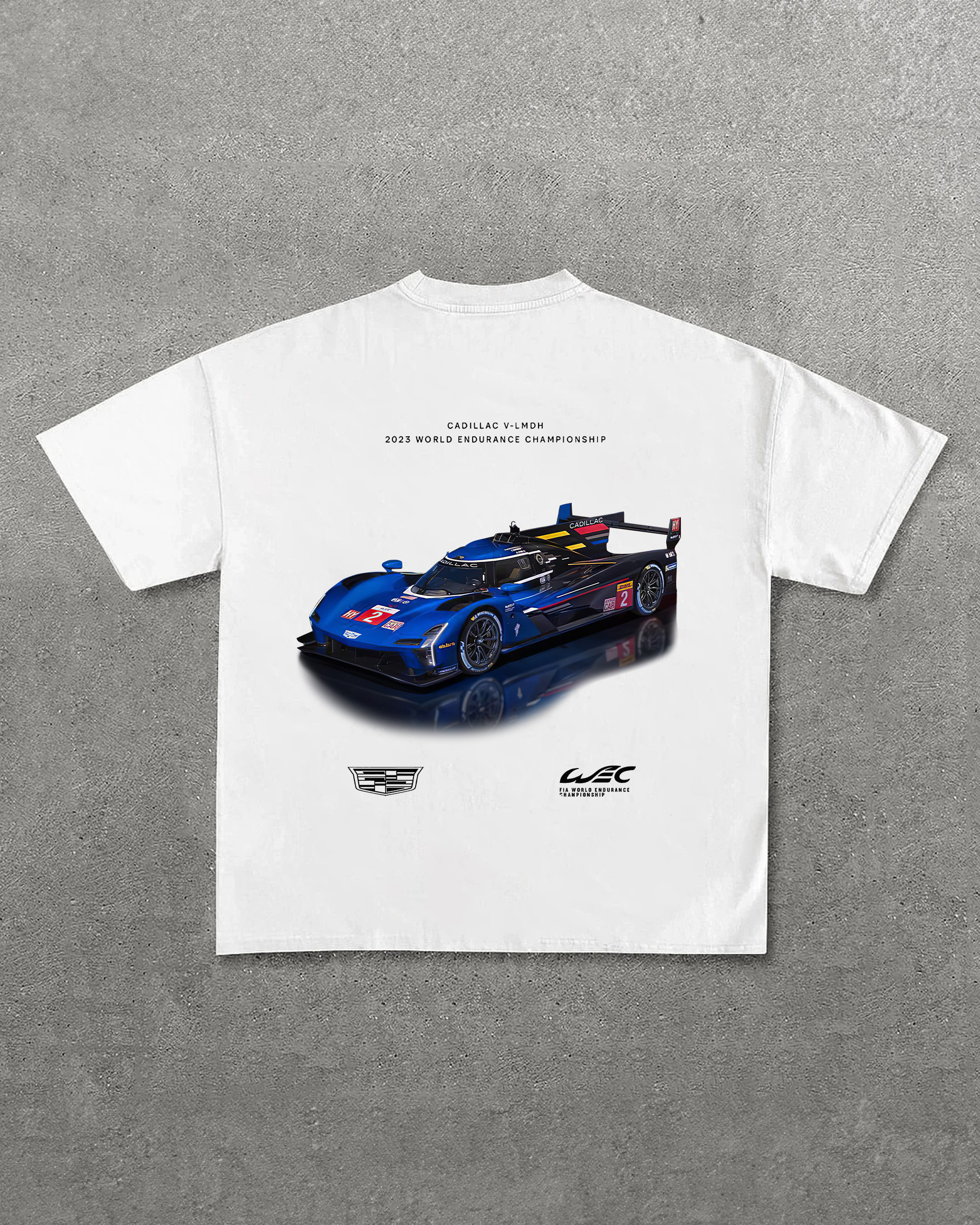 Cadillac V-Lmdh 2023 World Endurance Championship Printed Oversized Unisex T-shirts