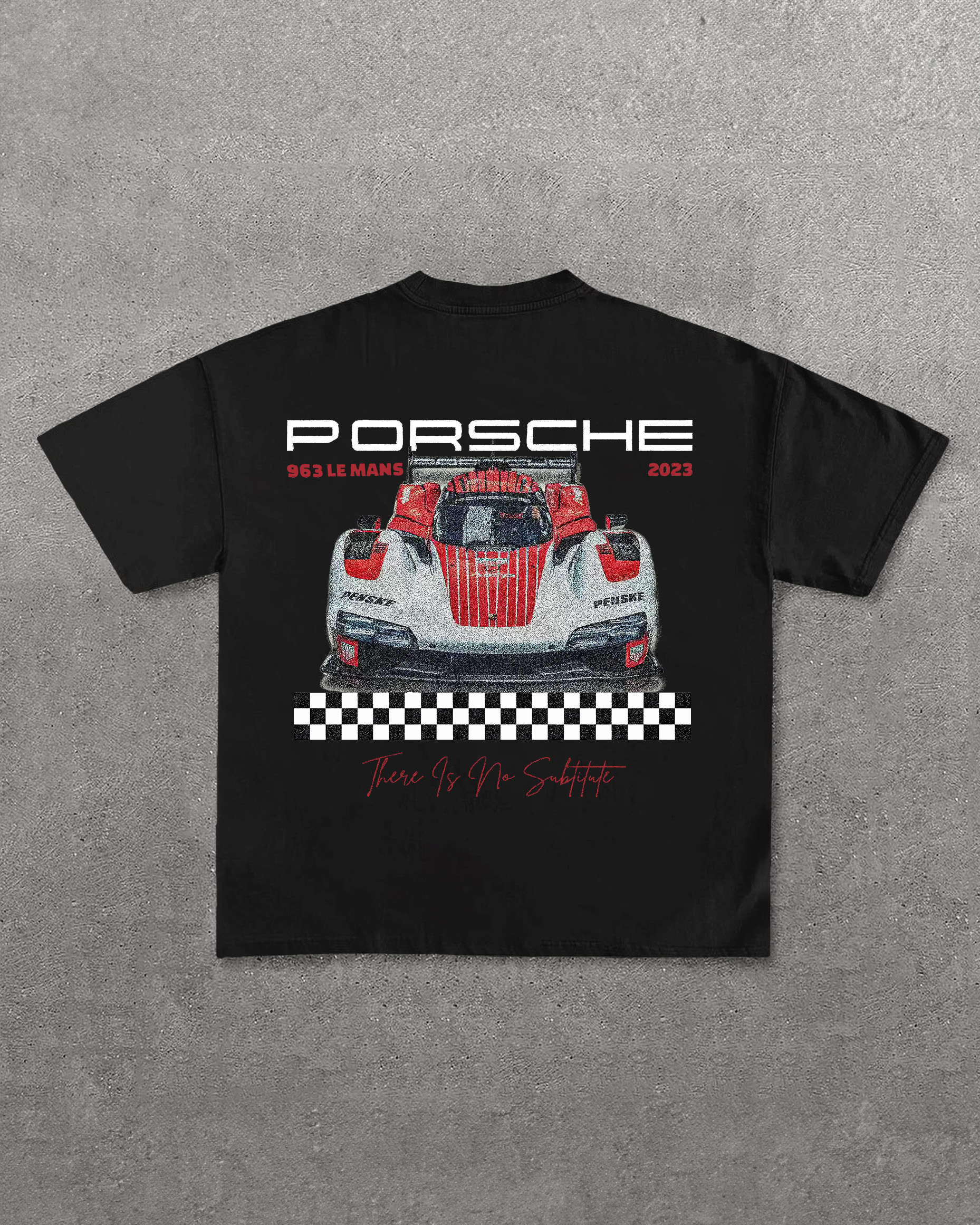 Porsche 963 Printed Oversized Unisex T-shirts Image - 5