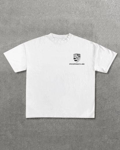 Porsche 963 Printed Oversized Unisex T-shirts Image - 4