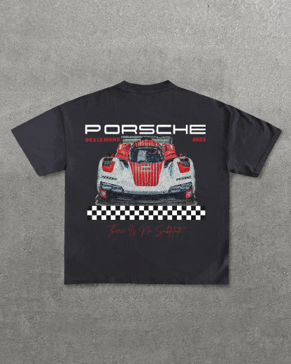 Porsche 963 Printed Oversized Unisex T-shirts Image - 7