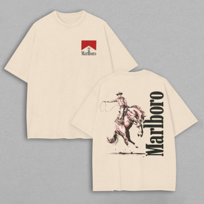 Marlboro Printed Oversized Unisex T-shirt Image - 1