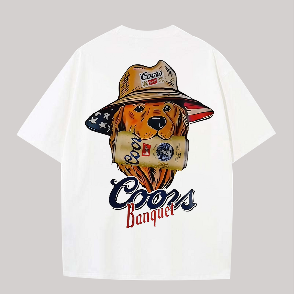 Coors Banquet Printed Unisex Oversized T-Shirt Image - 1
