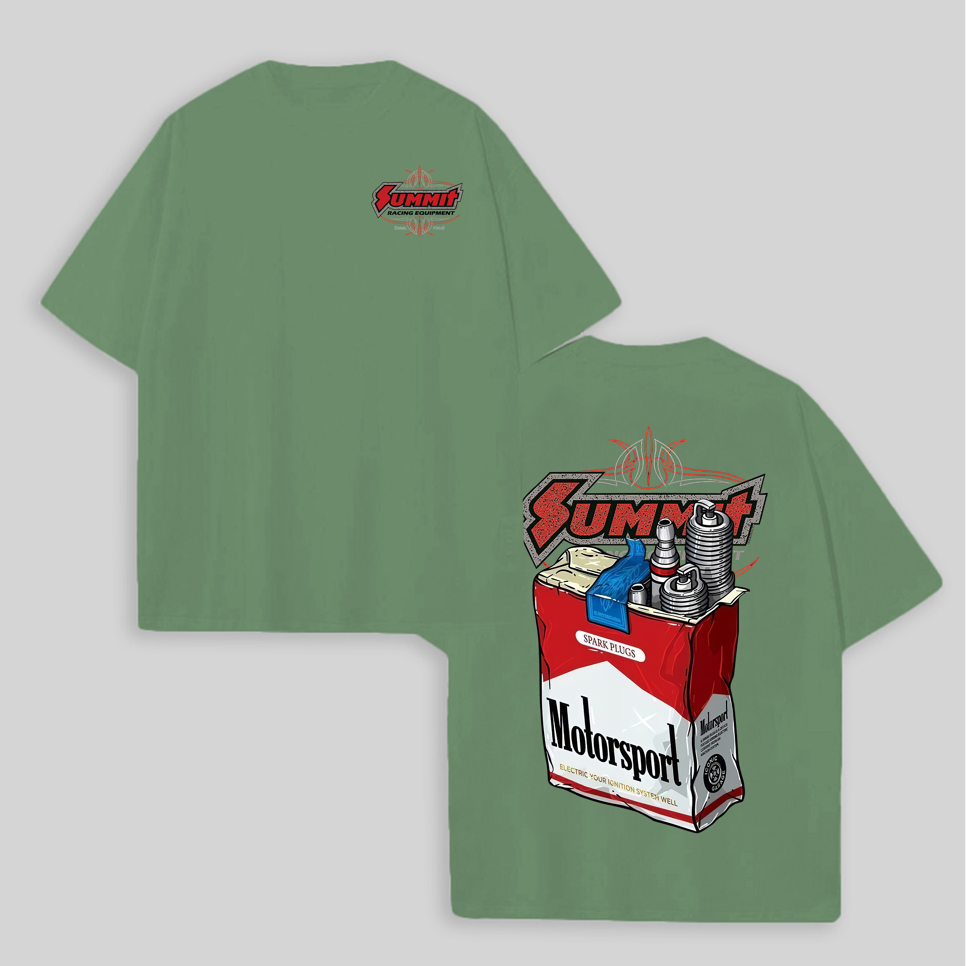 Summit Racing Equipment Printed Unisex Oversized T-shirts Image - 7