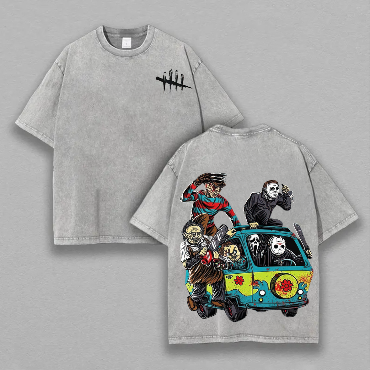 Creep it Real Spooky-chic Printed Unisex Washed T-Shirt