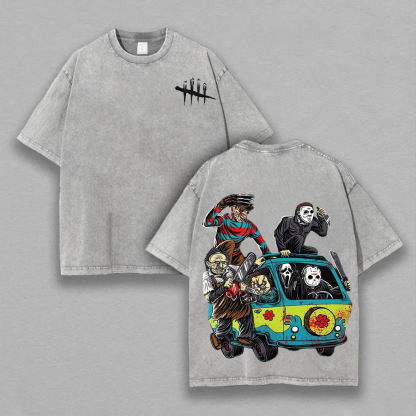 Creep it Real Spooky-chic Printed Unisex Washed T-Shirt