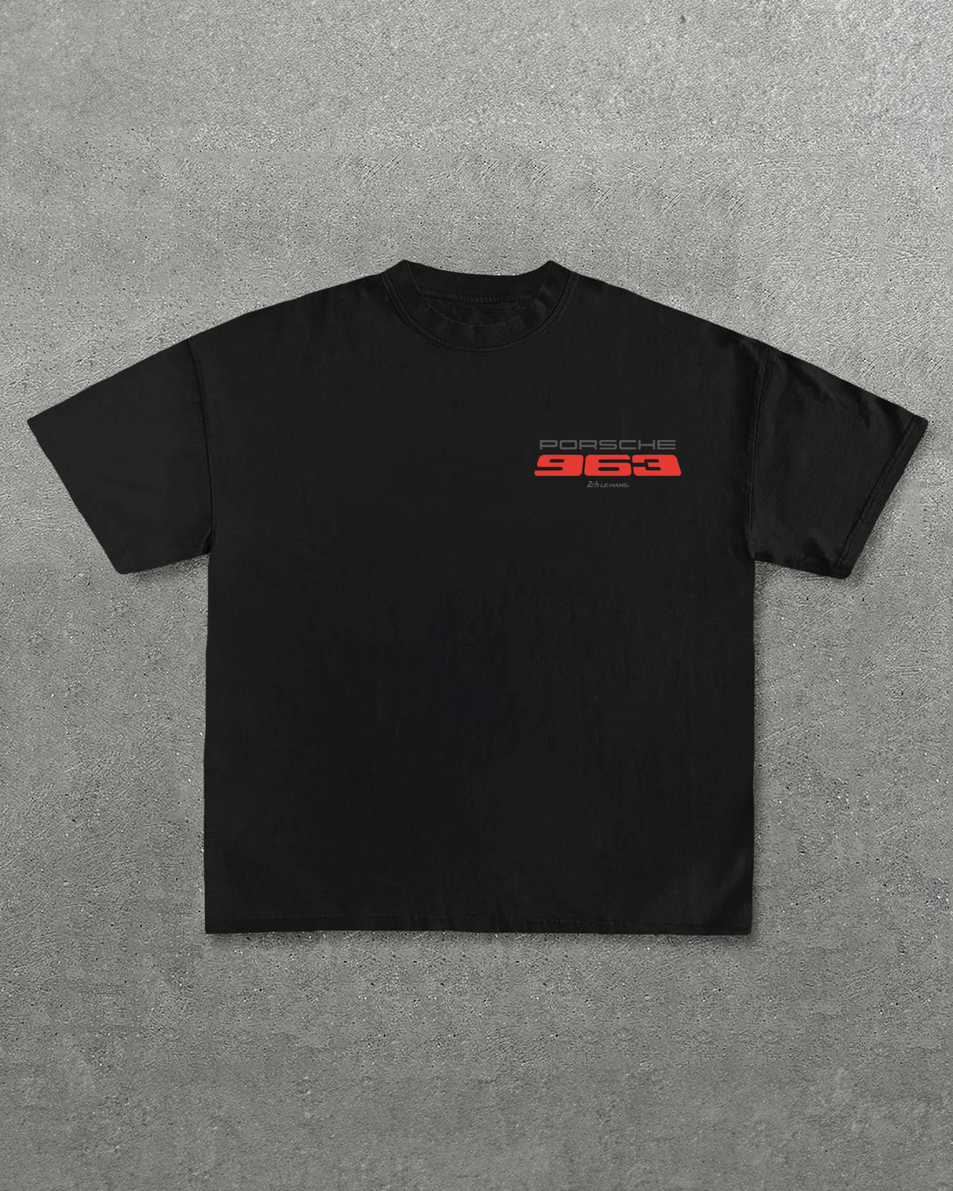 Porsche 963 Racing Car Printed Oversized Unisex T-shirts Image - 4