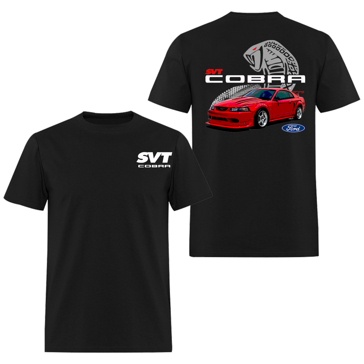 Ford Mustang SVT Cobra Printed Men's T-Shirt	 Image - 2