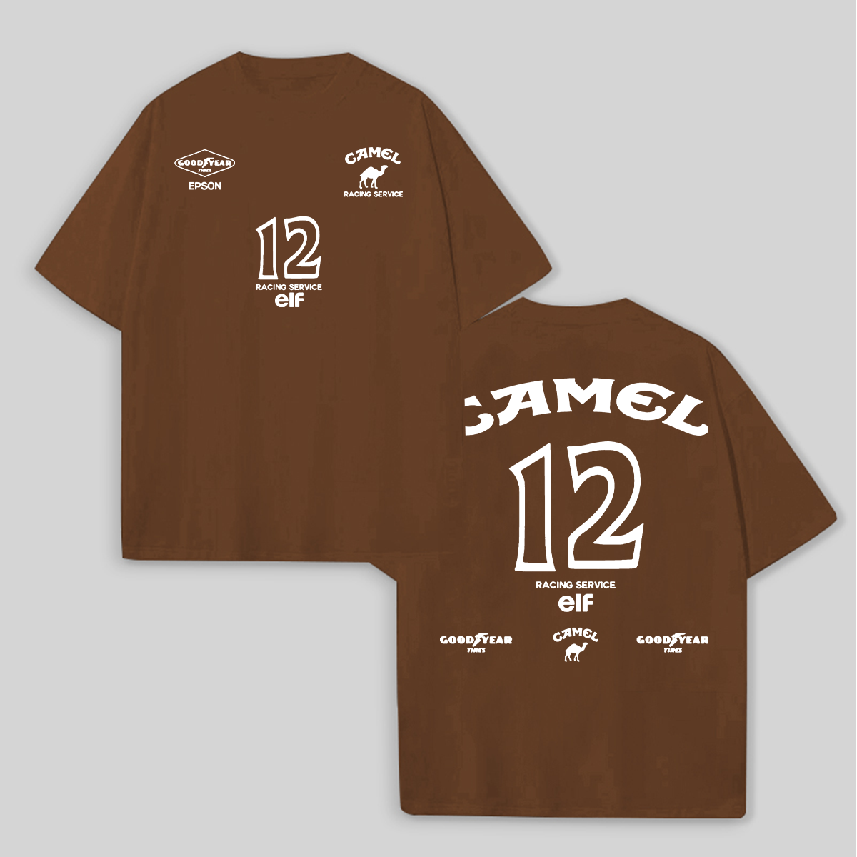 Camel Racing Vintage Printed Unisex T-shirt Image - 6