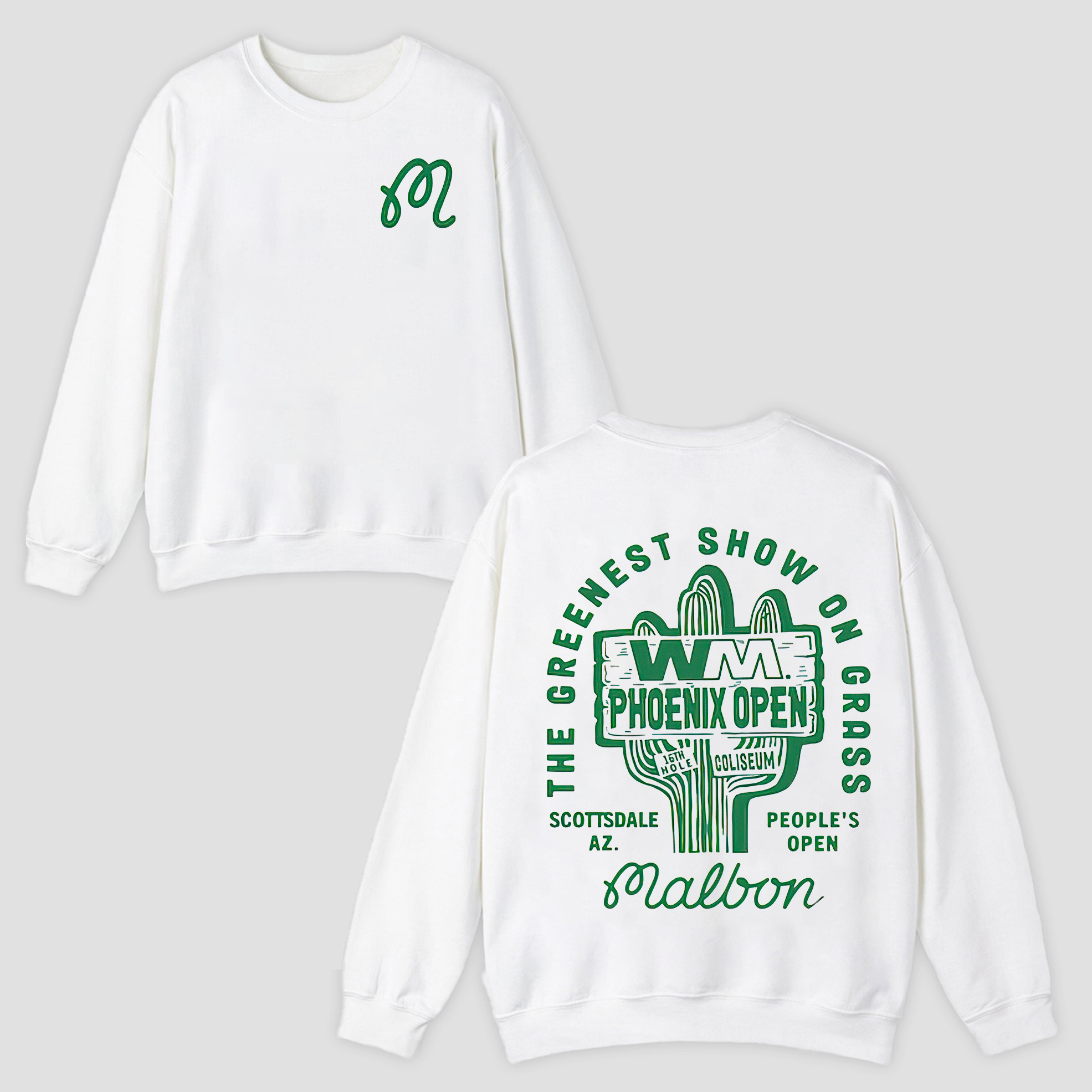 Malbon Golf WM Phoenix Open  Printed Unisex Sweatshirt Image - 1