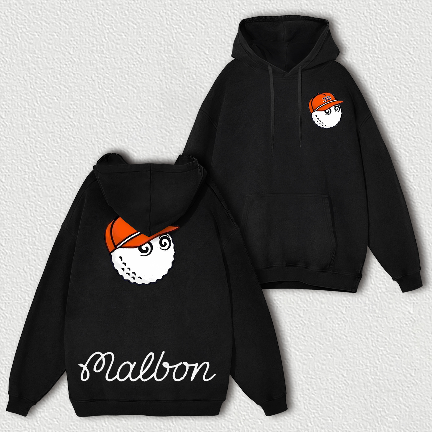 Malbon Golf Printed Oversized Unisex Hoodie Image - 1