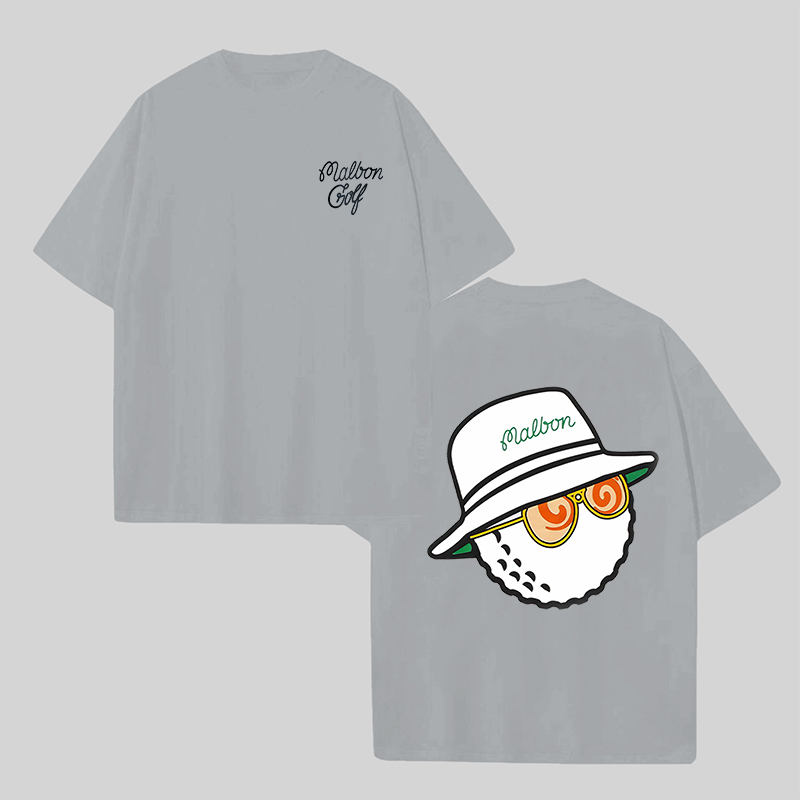 Malbon Golf Printed Unisex Oversized T-shirt Image - 4